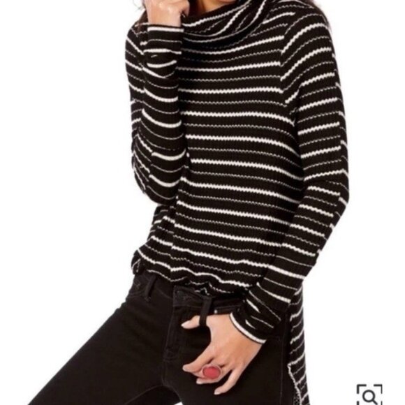 We The Free X Free People Drippy Thermal Cowl Neck Pullover SZ Small Cozycore - Picture 2 of 10